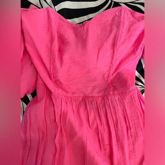 HM puff tube dress Pink Size M - Picture 2 of 5